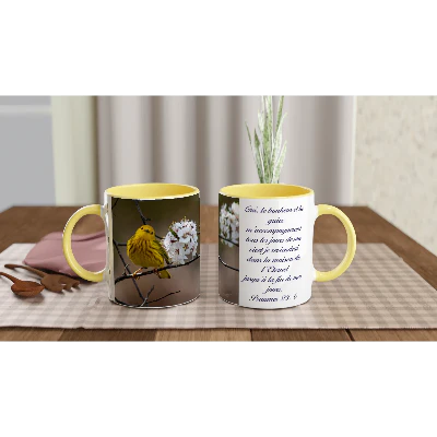 Tasse avec verset biblique
