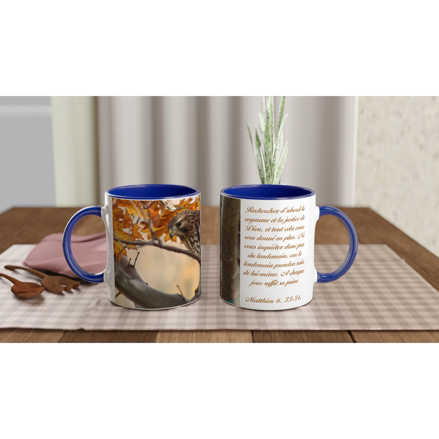 Tasse-Buse-timide-montage-Mat-6-33-34-bleue