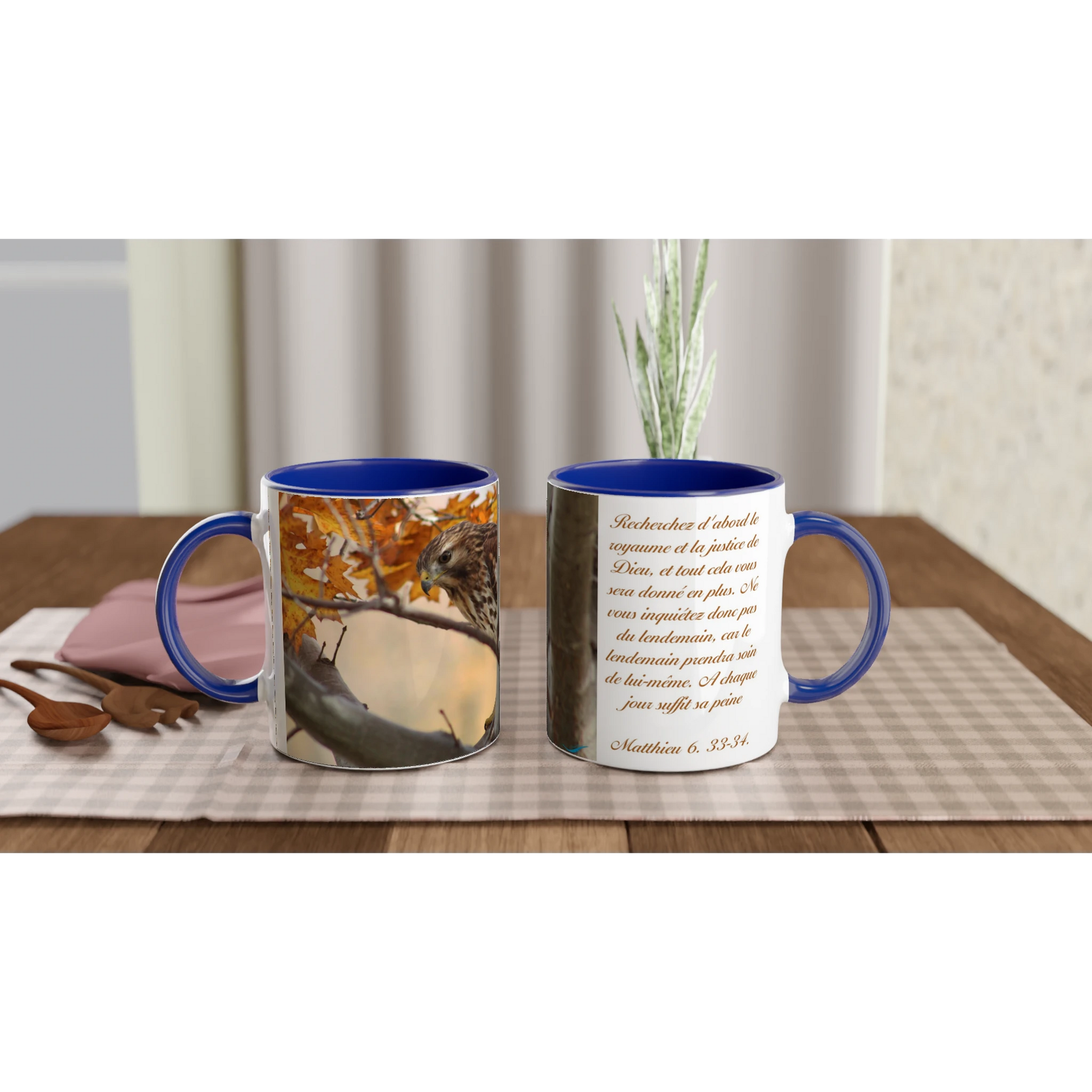 Tasse-Buse-timide-montage-Mat-6-33-34-bleue