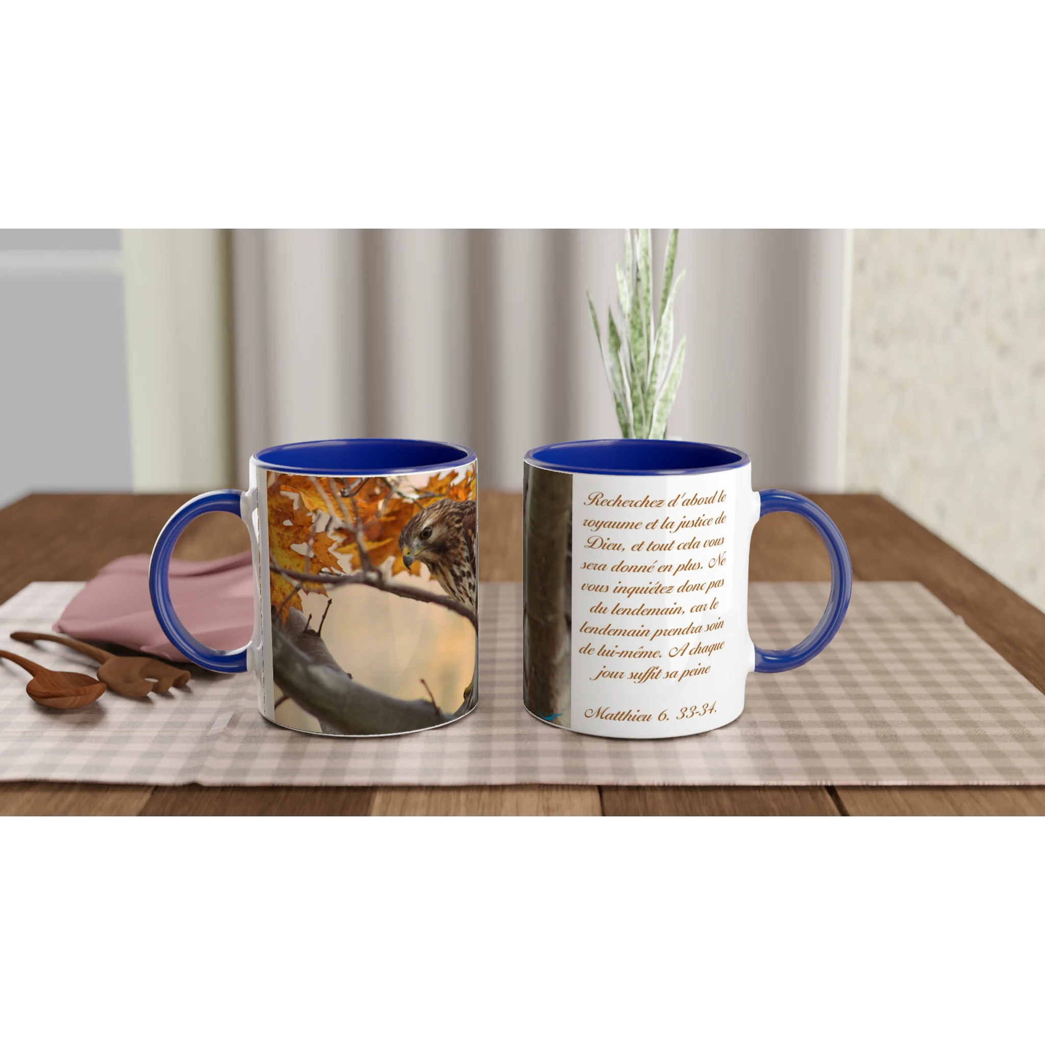 Tasse-Buse-timide-montage-Mat-6-33-34-bleue