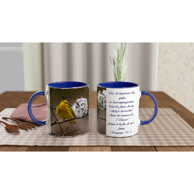 Tasse-Paruline-jaune-Psm-23-6-bleue